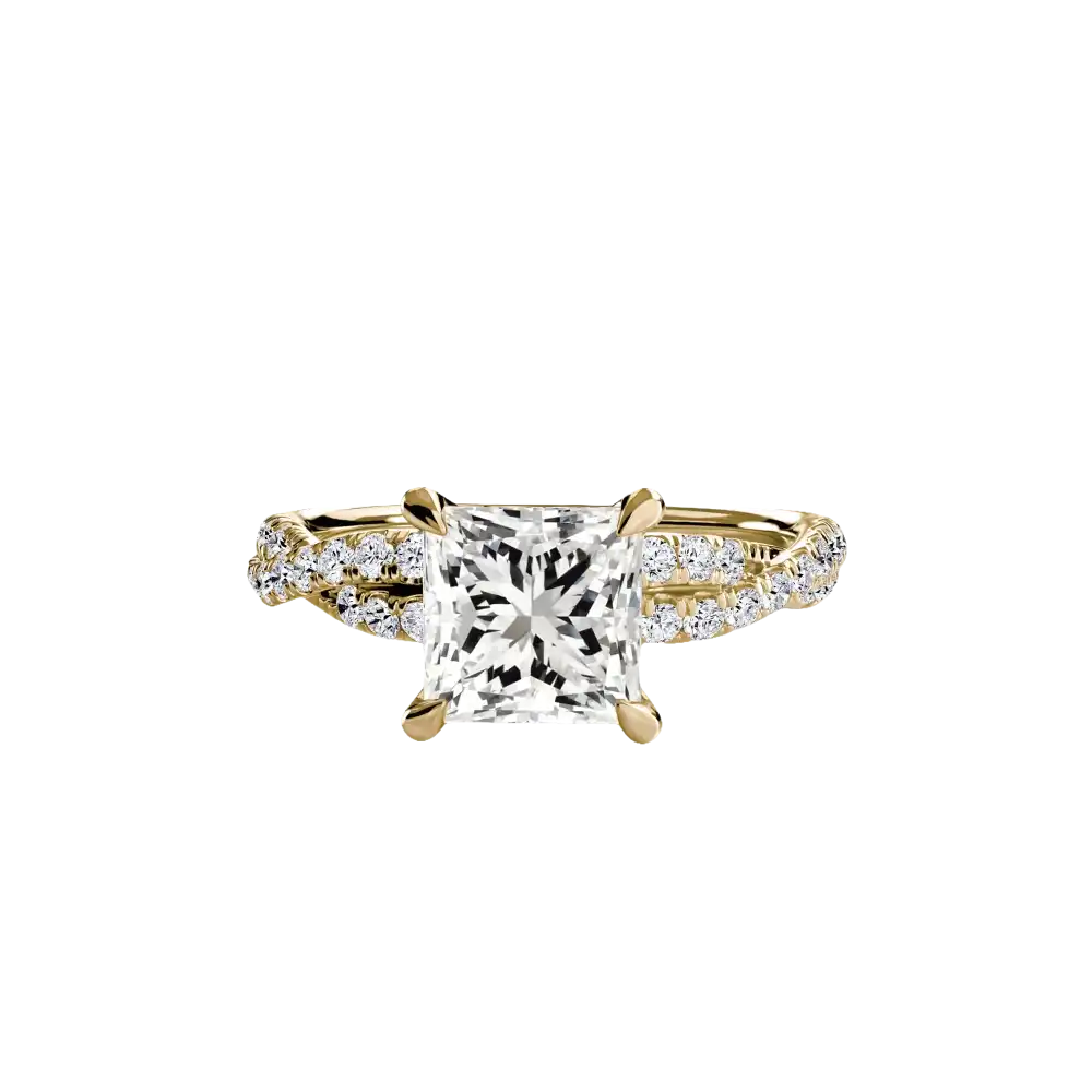 The Twisted Pavé Solitaire - setting