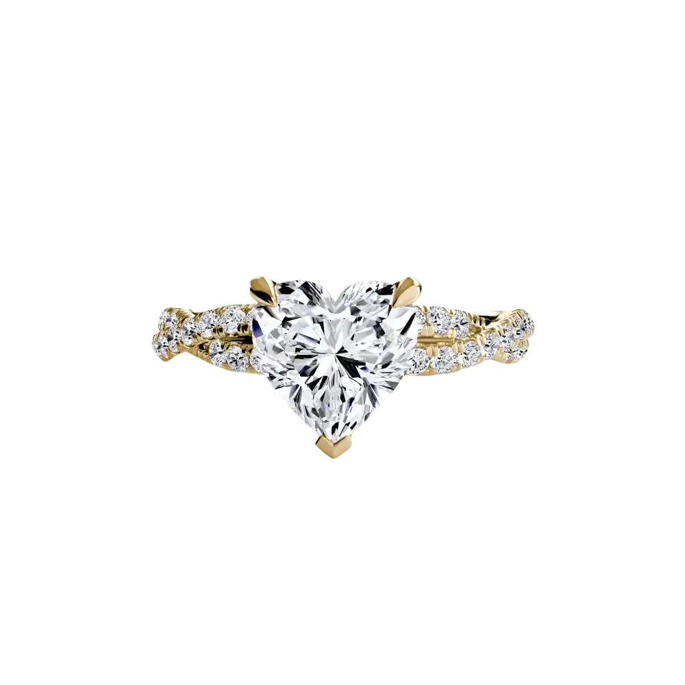 The Twisted Pavé Solitaire - setting