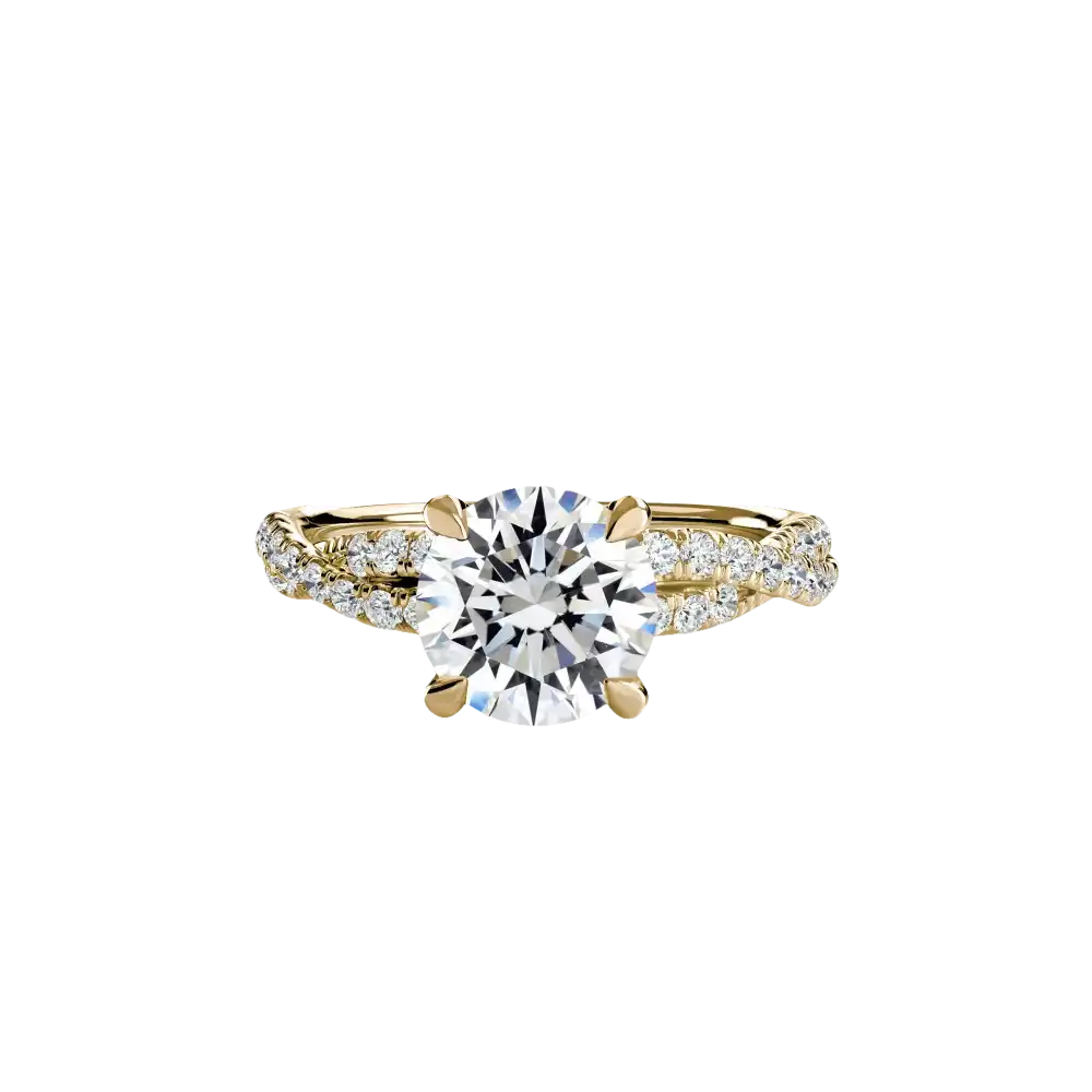 The Twisted Pavé Solitaire - setting