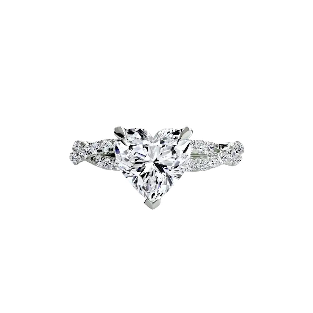 The Twisted Pavé Solitaire - setting