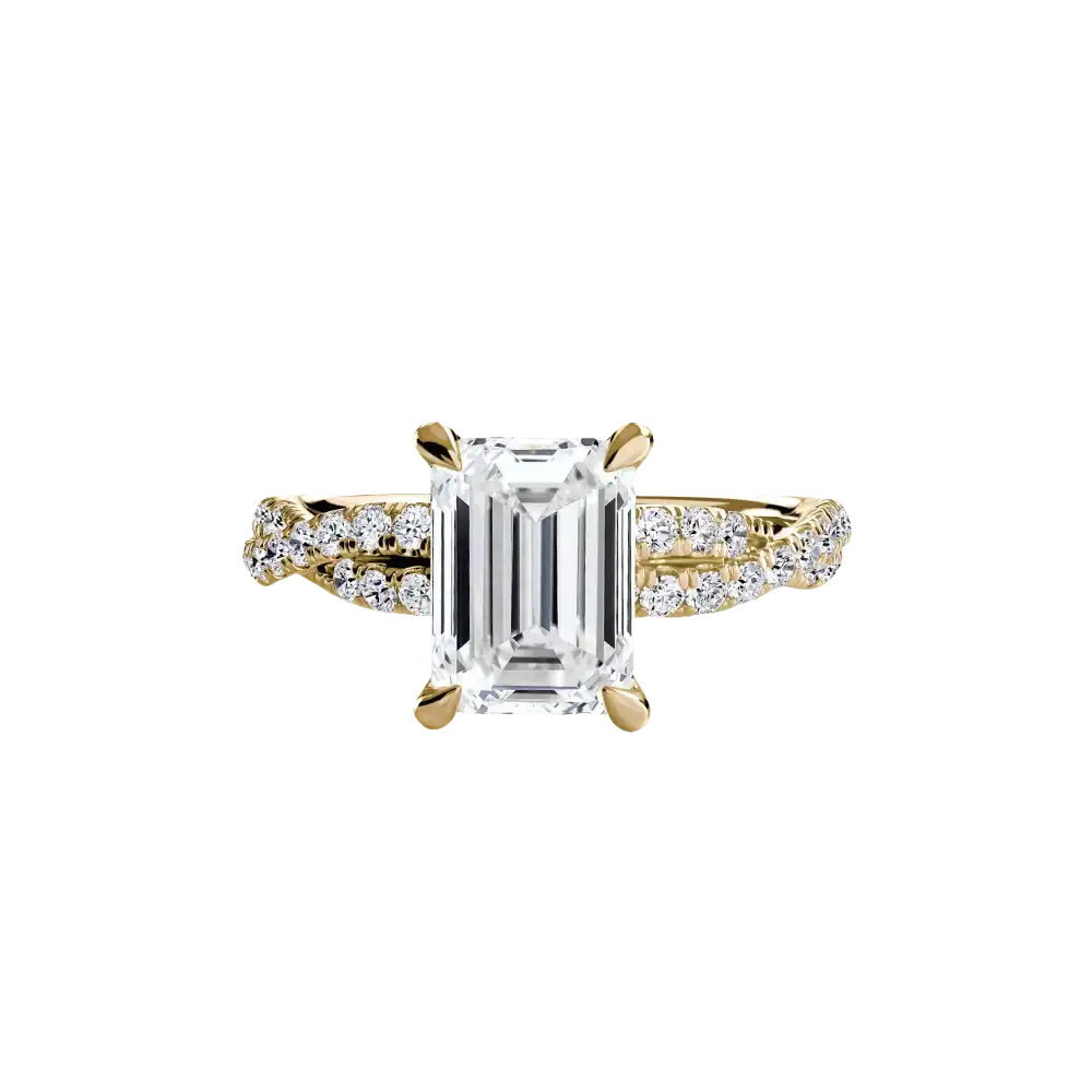 The Twisted Pavé Solitaire - setting