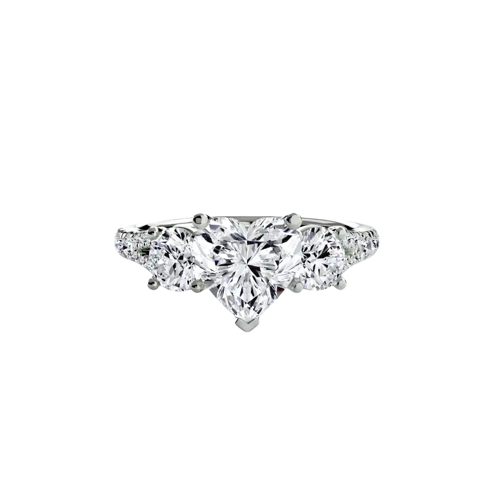 Three-Stone with Pavé Band 3 - setting