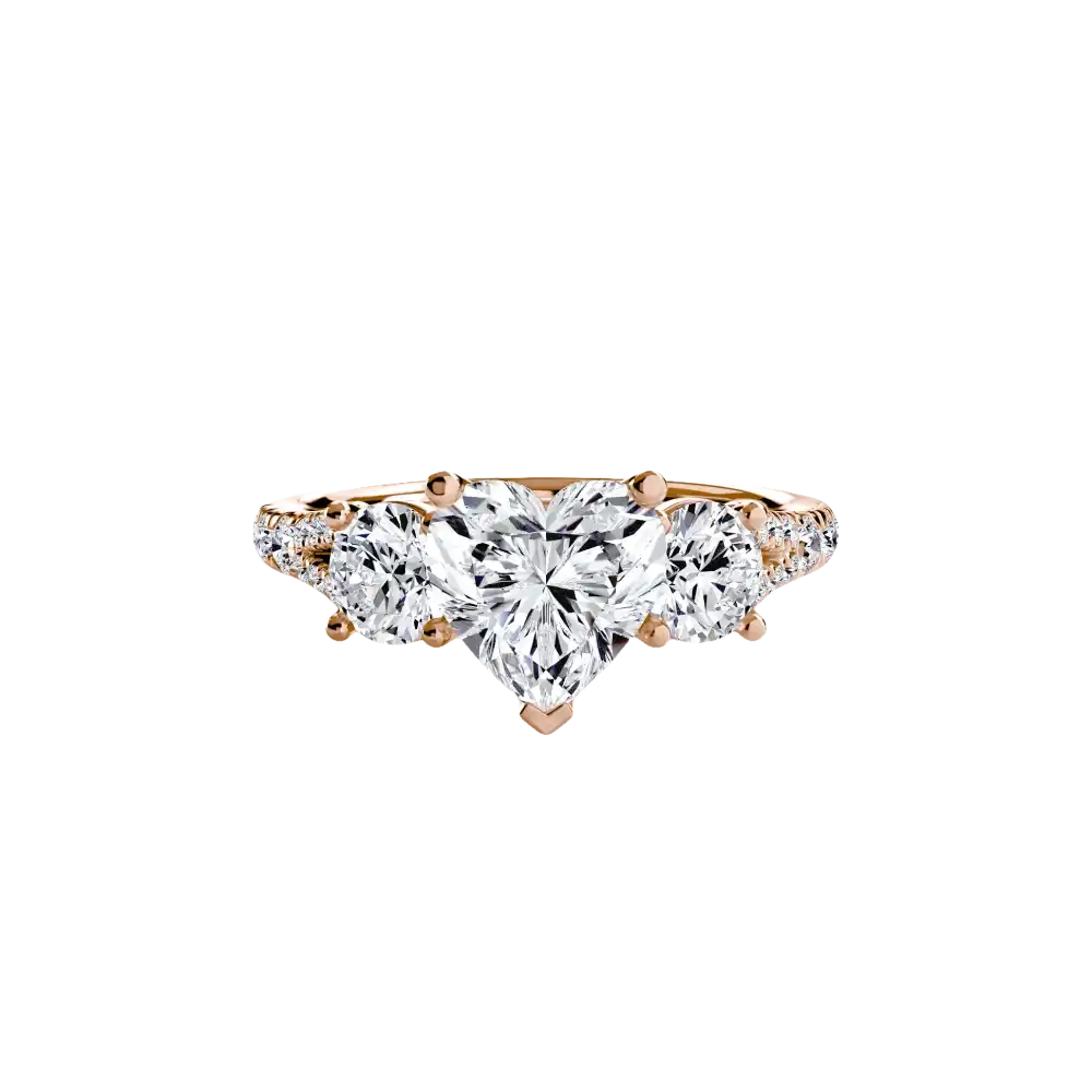 Three-Stone with Pavé Band 3 - setting