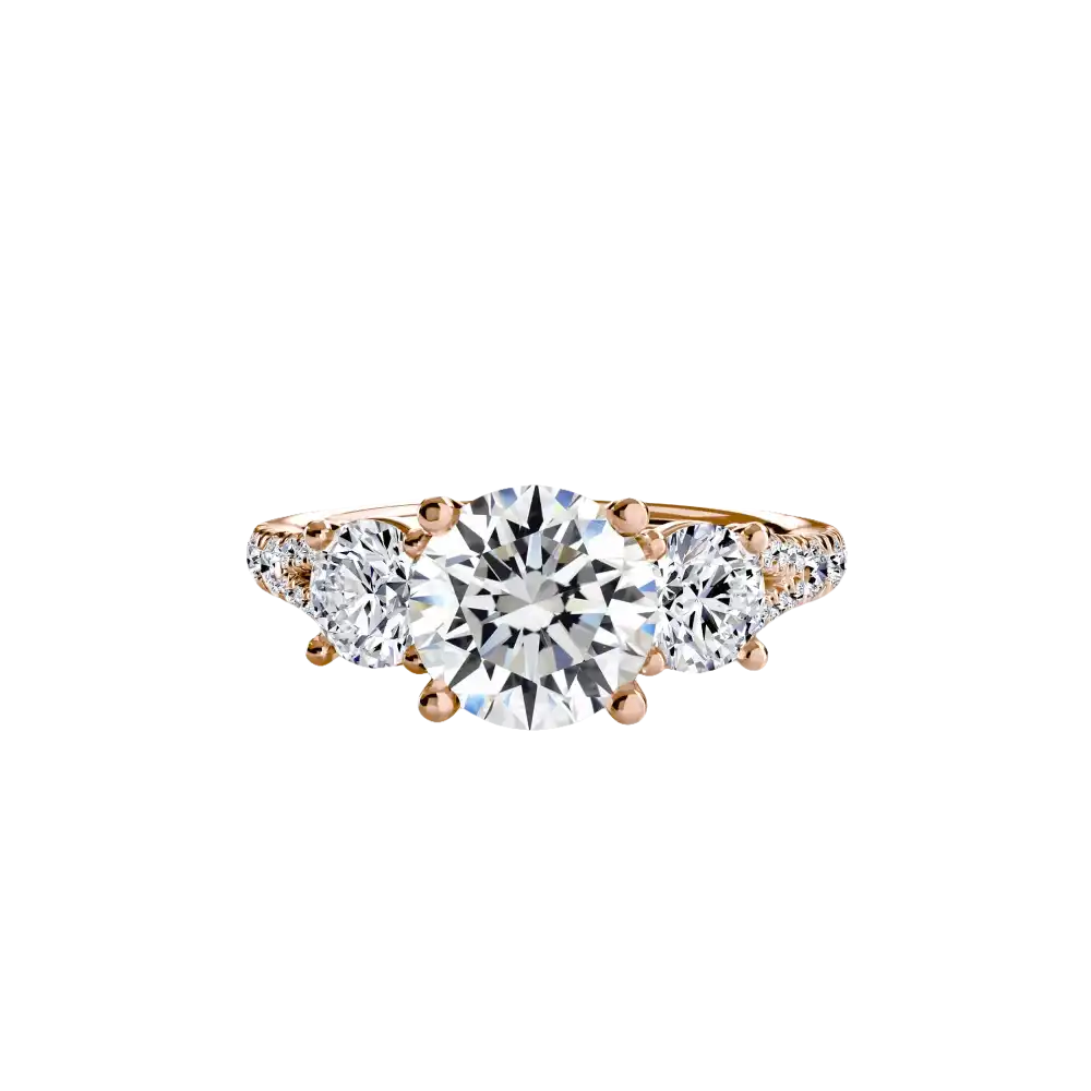 Three-Stone with Pavé Band 3 - setting